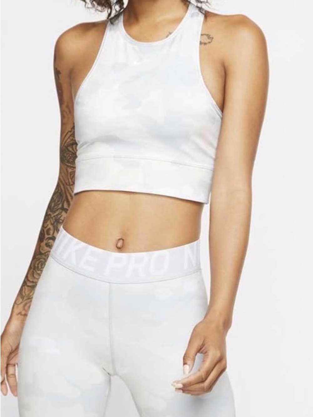 Nike Dri-FIT Light Gray Sport Tank and Leggings
